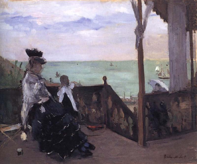 Berthe Morisot In a Villa at the Seaside china oil painting image